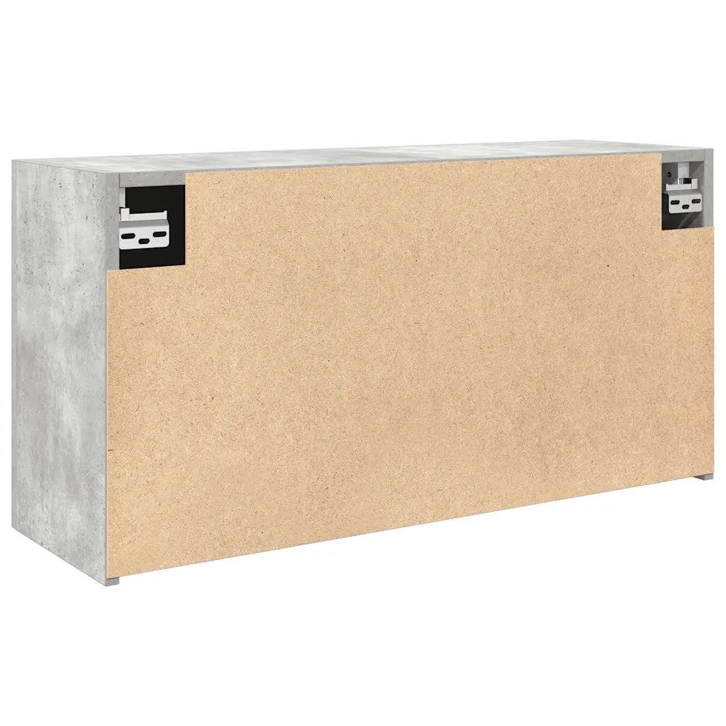 Mobile da Bagno a Parete Grigio Cemento 80x25x40 cm Truciolato 860088