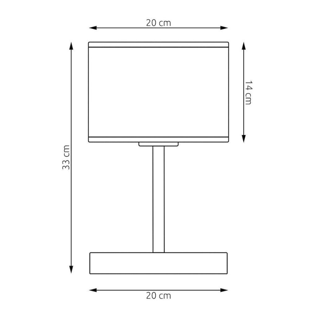 Lampada da tavolo ECO in acciaio nero e rattan