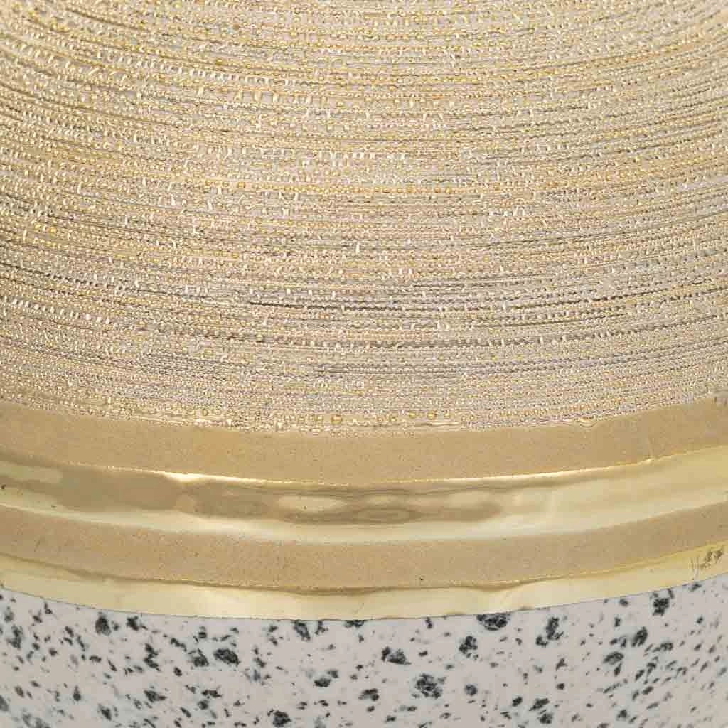 Sfera decorativa in ceramica dorata 10,5x10,5x10,5h