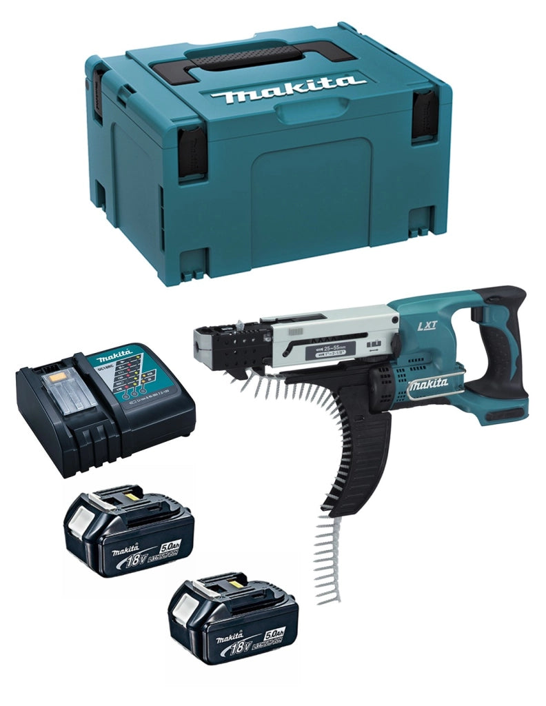 Avvitatore Automatico MAKITA DFR550RTJ (2 x 5,0 Ah + DC18RC + MAKPAC 3)