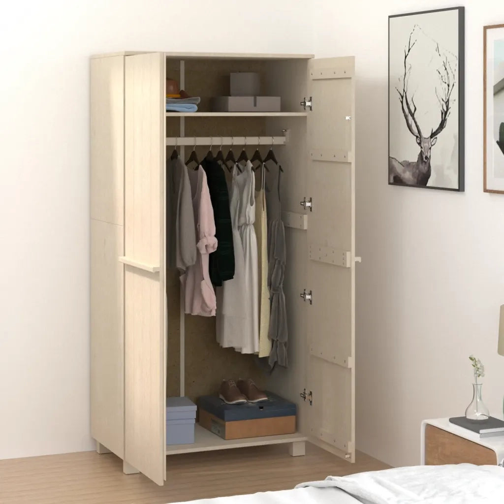 Armadio HAMAR ambra 89x50x180 cm in Legno Massello di Pino CFW9400887