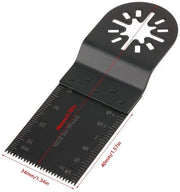 Set di Lame Oscillanti da 20 pezzi - Multitool con Lame in Acciaio di Alta Resistenza - Larghezza della Lama 34 mm - Lunghezza Totale 94 mm - Resistente ai Colpi