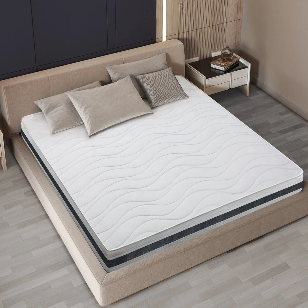 Materasso singolo 90x200 in Waterfoam Ipoallergenico, 16 cm ESSENTIAL | Imbottitura in Ovatta e Rivestimento in Tessuto 3D Traspirante, Antiacaro e Antifungino | Made in Italy