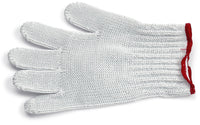 Guanto Antitaglio in Cotone e Filo d'Acciaio Misura M Sanelli Bianco/Rosso