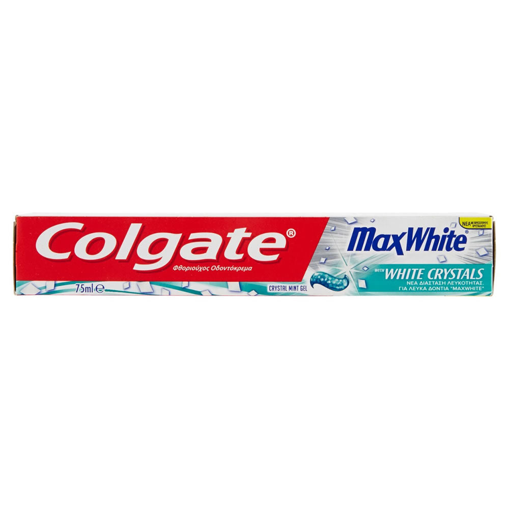 Multipack da 8 dentifrici colgate maxwhite crystal mint - confezioni da 75 ml ciascuna