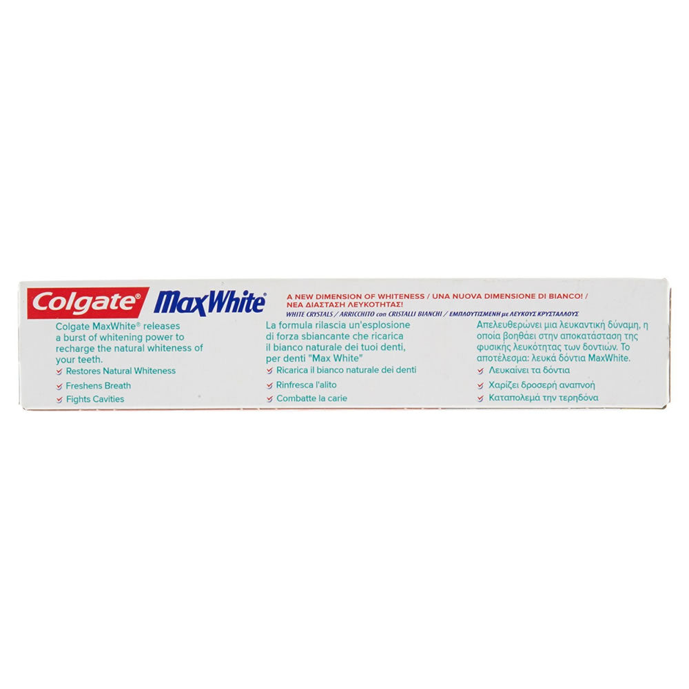 Multipack da 12 dentifrici colgate maxwhite crystal mint - confezioni da 75 ml ciascuna