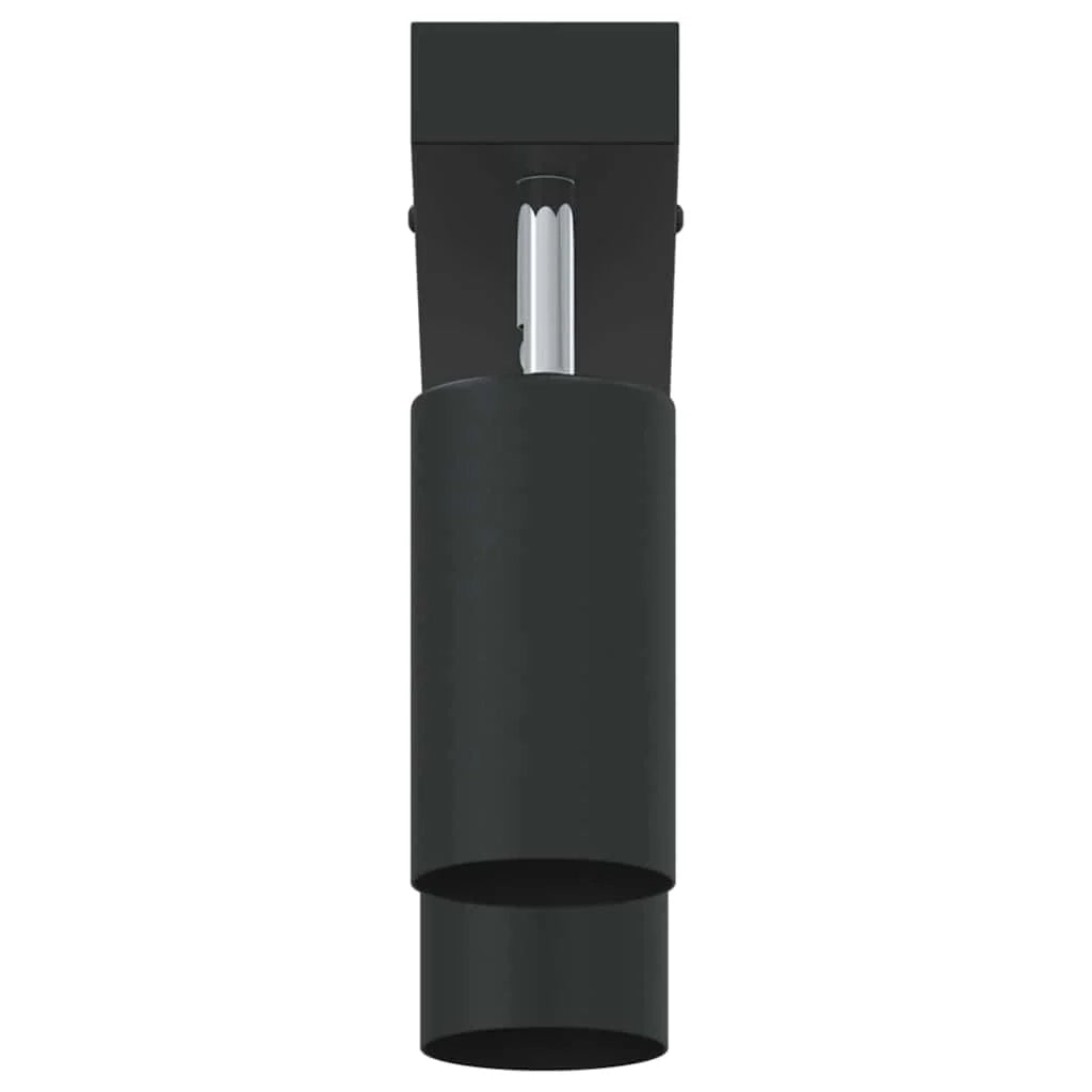 Faretto da soffitto cilindrico moderno orientabile 26 x 5,5 x 16,5 cm in metallo nero 02_0058302