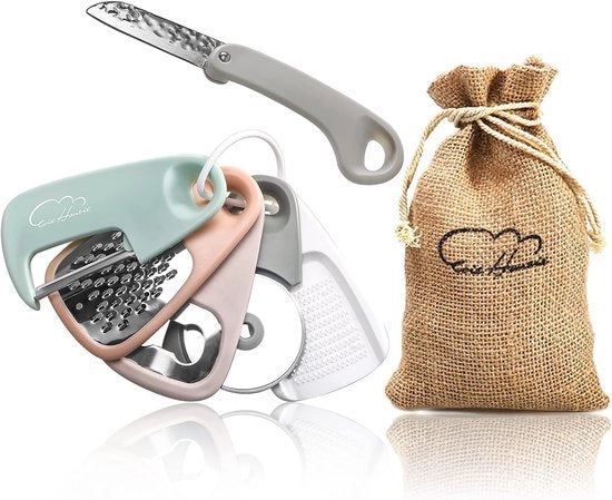 Set di accessori da cucina 6 pezzi, attrezzatura da cucina spaziale per cucine piccole, accessori da cucina stivabili per campeggiare in camper, tende di campeggio, caravan e camper, accessori per camper e regali per proprietari di camper