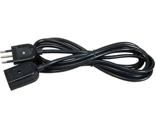 PROLUNGA ELETTRICA LINEARE 3X0,75 NERA  mt.3    SYNTESY