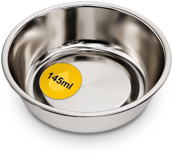 Bacetto per cani e gatti da 145 ml con fondo antiscivolo in acciaio inossidabile.