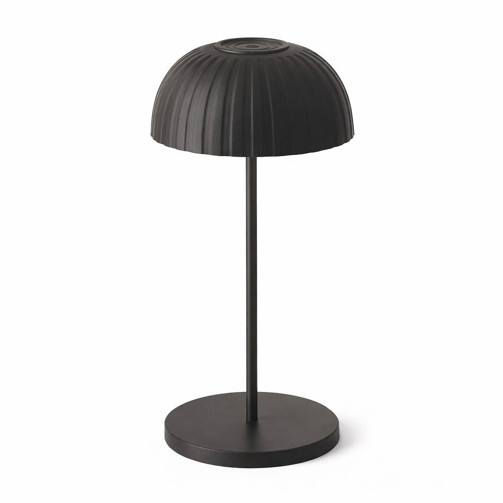 LAMPADA TAVOLO LED RICARICABILE NERA TOUCH USB BATTERIA 2000MAH DESIGN LPT144