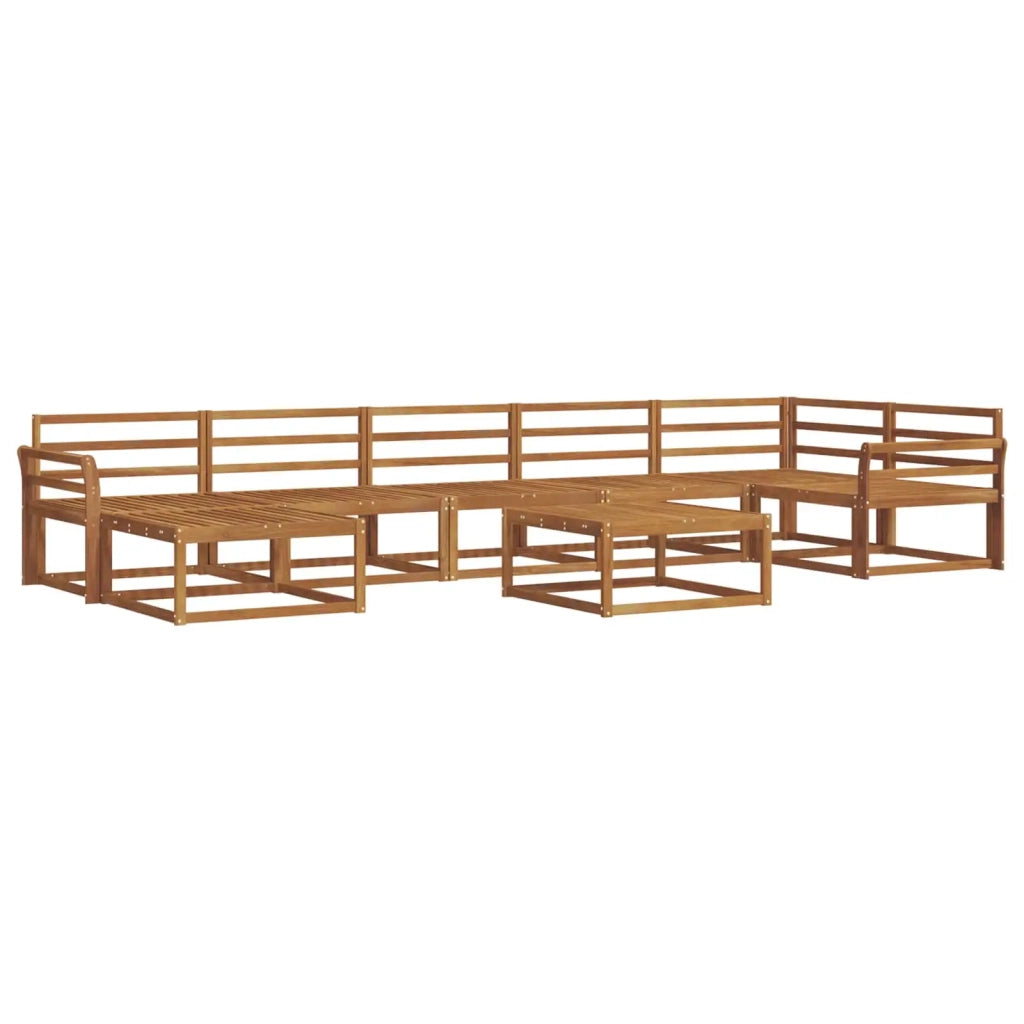 Set di divani da esterno 8 pcs Naturale
