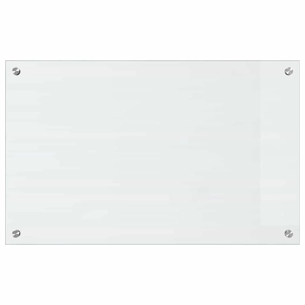 Set di 2 paraschizzi da cucina moderni in vetro temperato resistente al calore 80 x 50 cm vetro trasparente 02_0056298