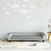 Divano per Bambini Grigio Chiaro 100x50x26 cm in Vellutocod mxl 117796