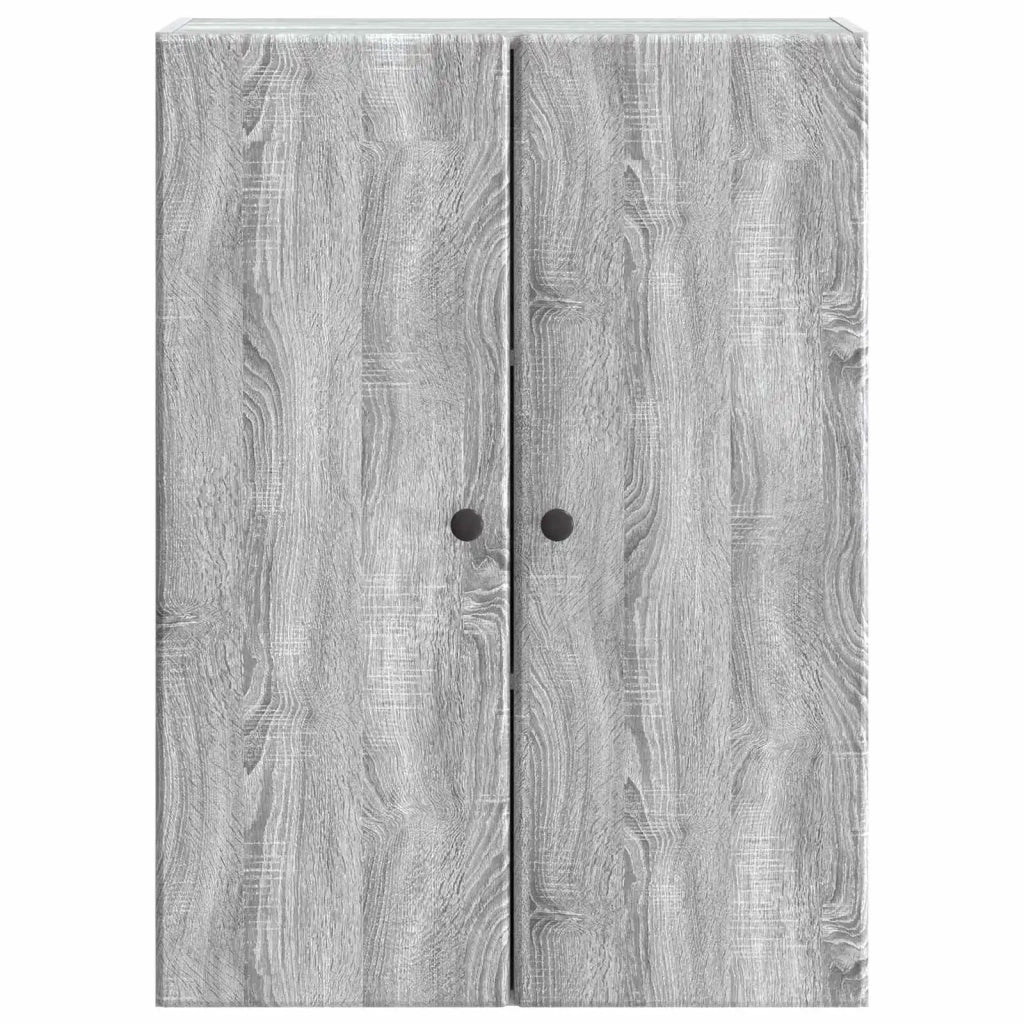 Mobiletto a muro Sonoma grigio 66 x 34,5 x 90 cm 899081
