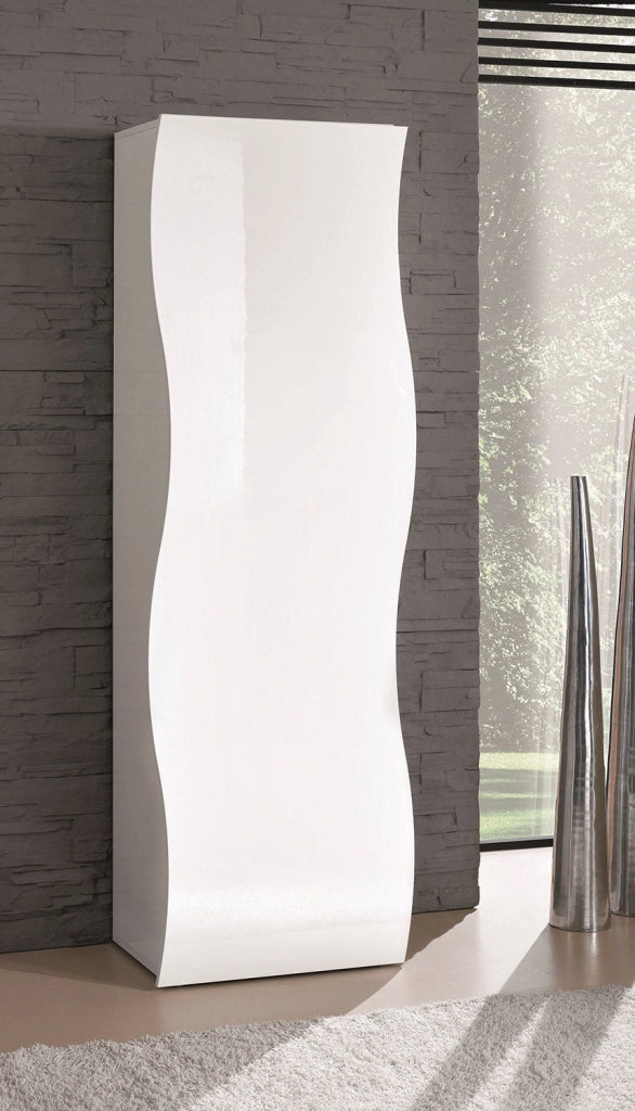 Armadio 1 Anta 63x40x187,2 cm Onda Bianco Lucido
