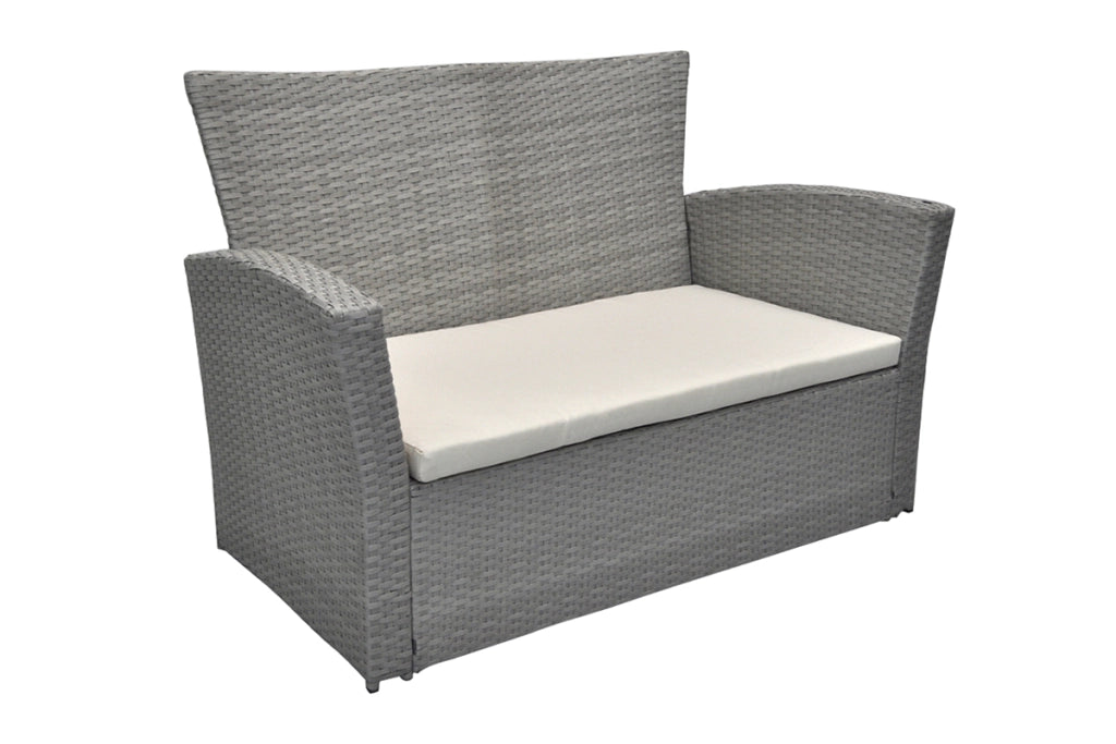 Salotto da giardino in rattan, set di divani da esterno in polyrattan tortora Aurora - RT-A03ZB