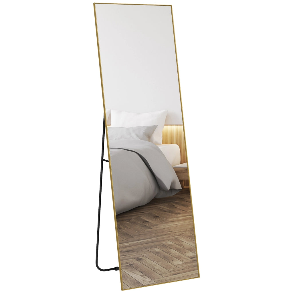 Specchio da Terra Rettangolare ¨C Xylo ¨C 50x160 cm Dorato
