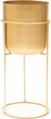 Vaso di piante in metallo dorato con base per piante - vaso per piante interno da 50cm - vaso decorativo per piante - base per vaso di piante 

Nota: Ho mantenuto il modello di altezza (50cm) per poter essere utilizzato per eventuali ricerche specifiche.