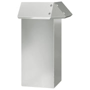 Recinto per lumache Argento 13,5 x 13,5 x 25 cm Acciaio zincato CFW1774264