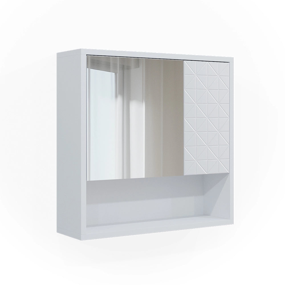 Vicco Specchio contenitore bagno Bianco 54 x 53 cm
