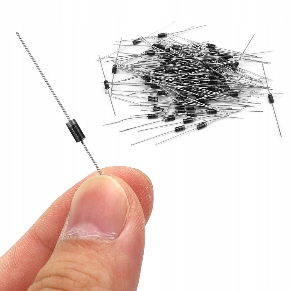 Diodo Raddrizzatore 1N4007 – 1000V 1A DO41 | Alta Resistenza Sovratensioni | 20 Pezzi per Applicazioni Elettroniche