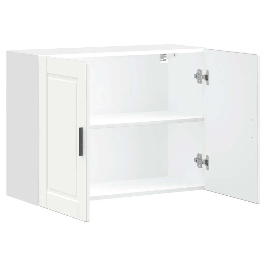 vidaXL Pensile da Cucina Porto Bianco in Legno Multistrato