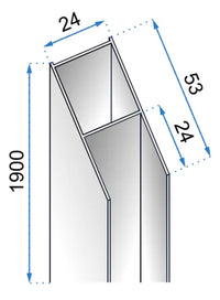 Profilo D'allargamento Per Cabine E Porte Molier Rea