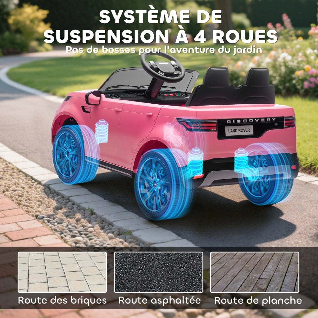 Auto elettrica per bambini Land Rover Discovery ¨C zephmum ¨C 105x68,5x58cm rosa