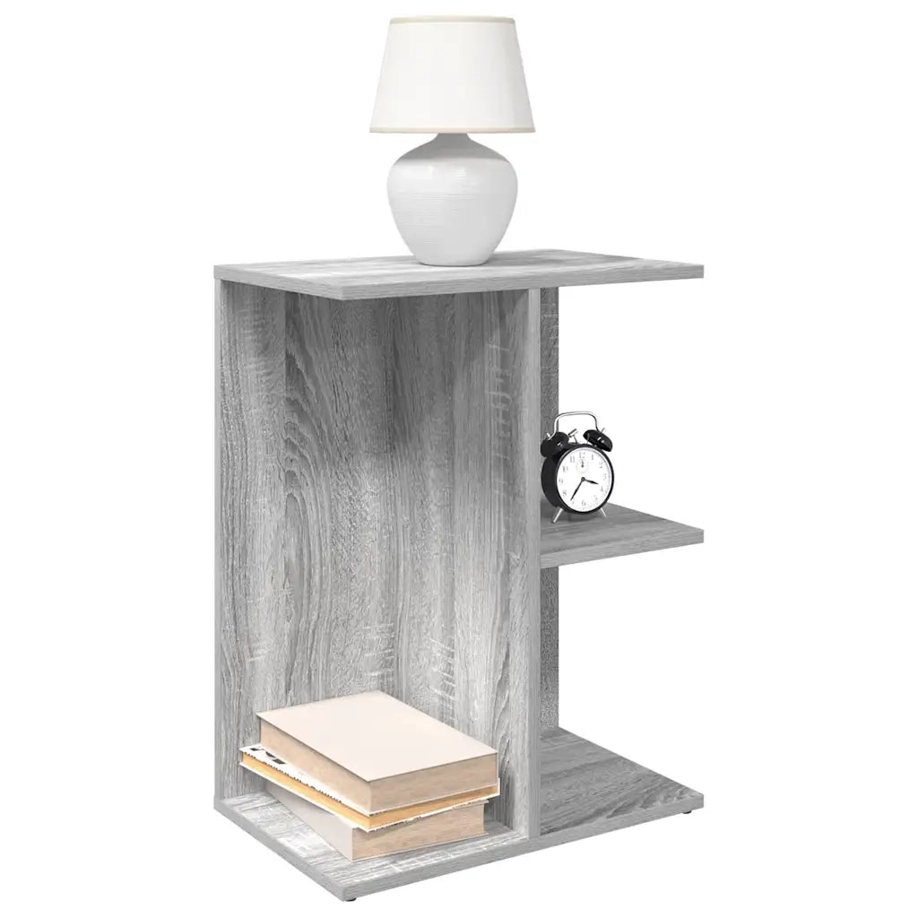 Comodini 2 pz-Set di 2 Tavolino da notte Grigio Sonoma 46,5x29x61 cm in Legno Multistrato