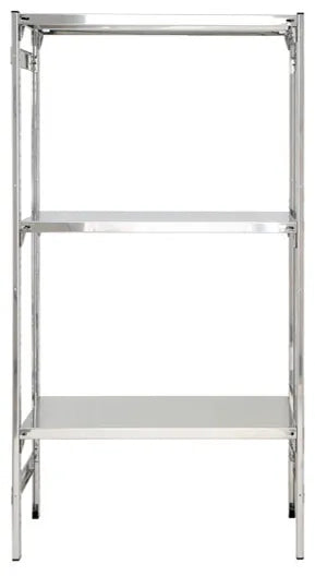 Scaffale pieghevole in acciaio inox per prodotti alimentari cm. 70x40x150h