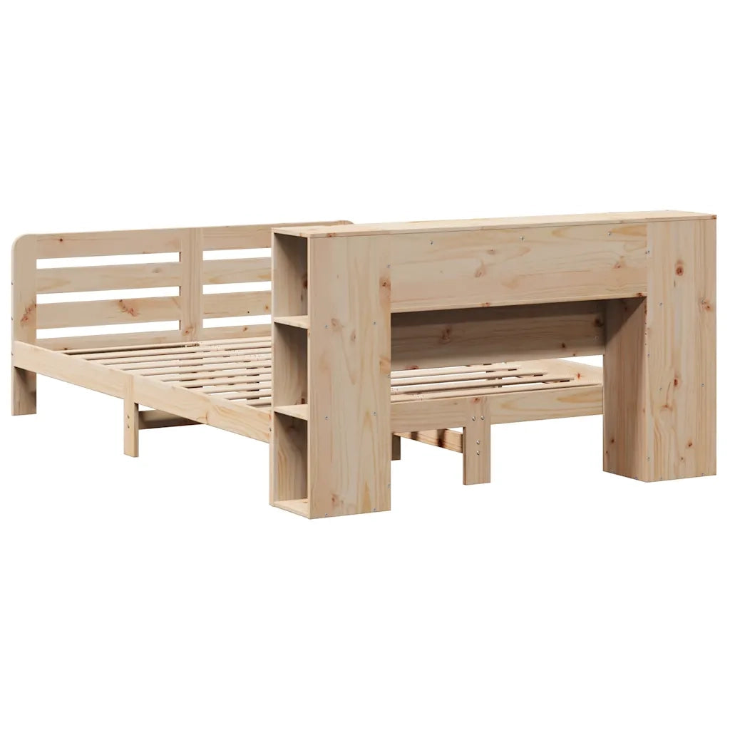 Letto senza Materasso 135x190 cm in Legno Massello di Pino 3309896