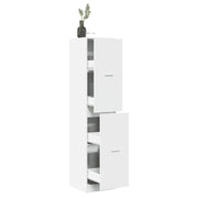 Armadietto da Farmacia Bianco 40x41x174,5 cm in Truciolato 3309645