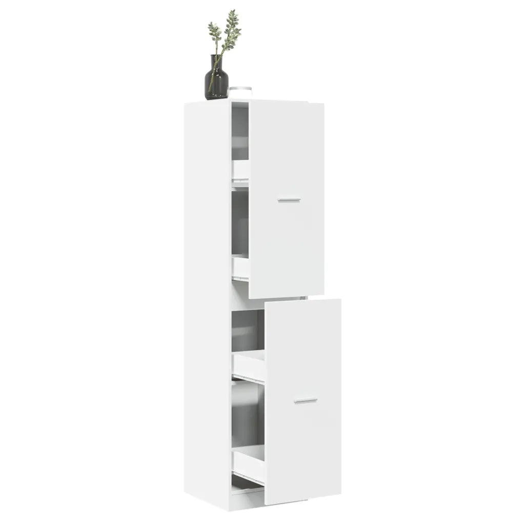 Armadietto da Farmacia Bianco 40x41x174,5 cm in Truciolato 3309645