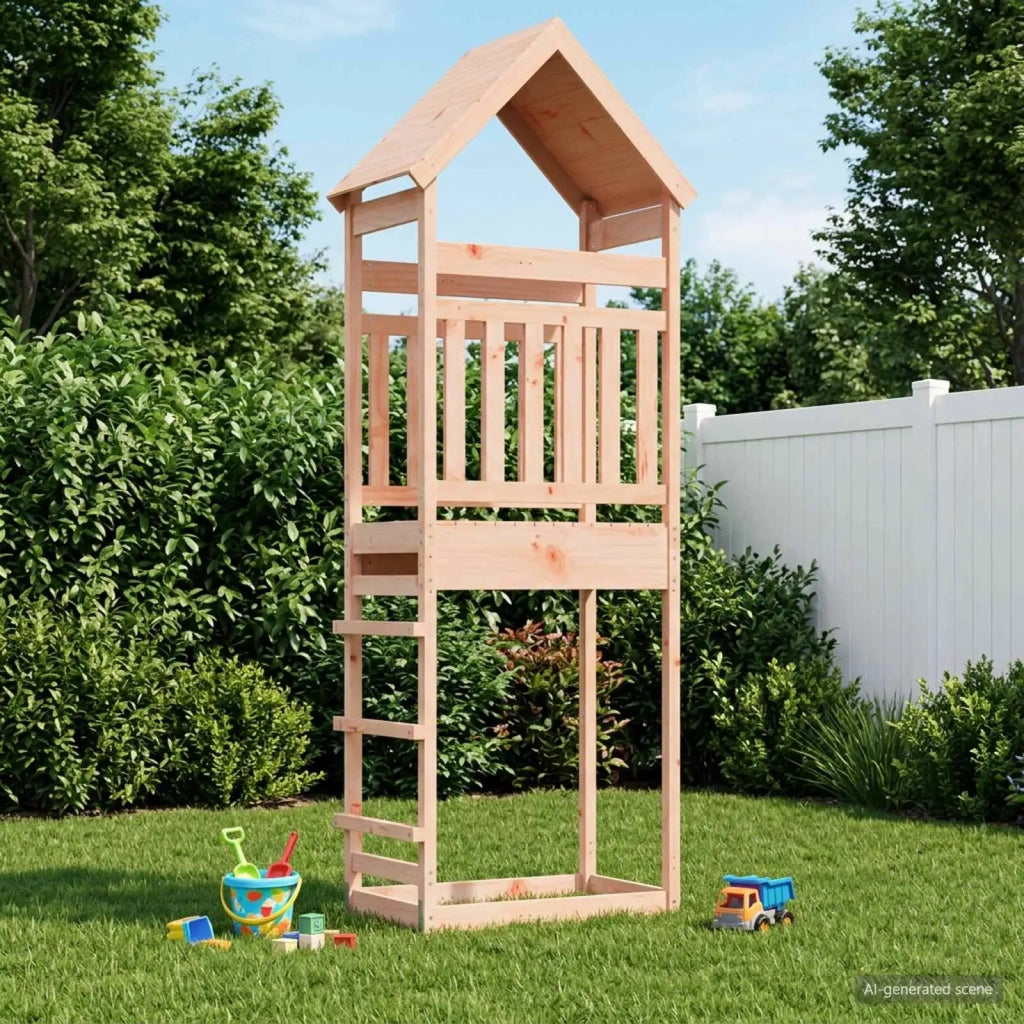 Torre da Gioco per Esterni Naturale Legno Douglas Solido 826530