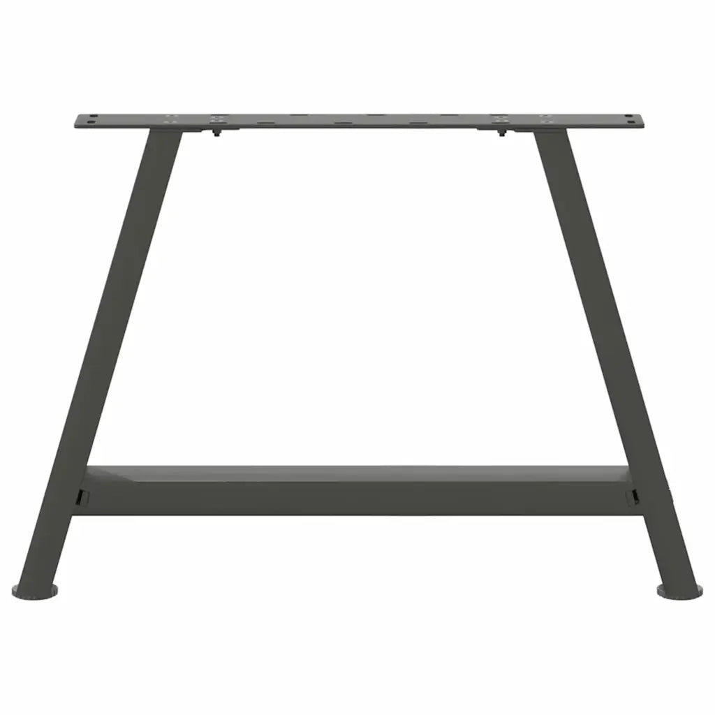 Gambe per Tavolino da CaffÃ¨ a Forma di A 2 pz Antracite 60x(42-43) cm Acciaio