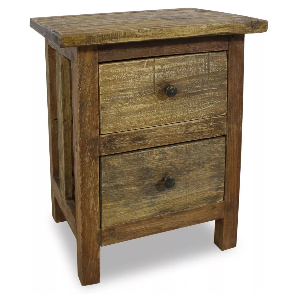 Comodino comodino cassettiera armadio mobili camera da letto legno massello di recupero 40 x 30 x 51 cm 1402053
