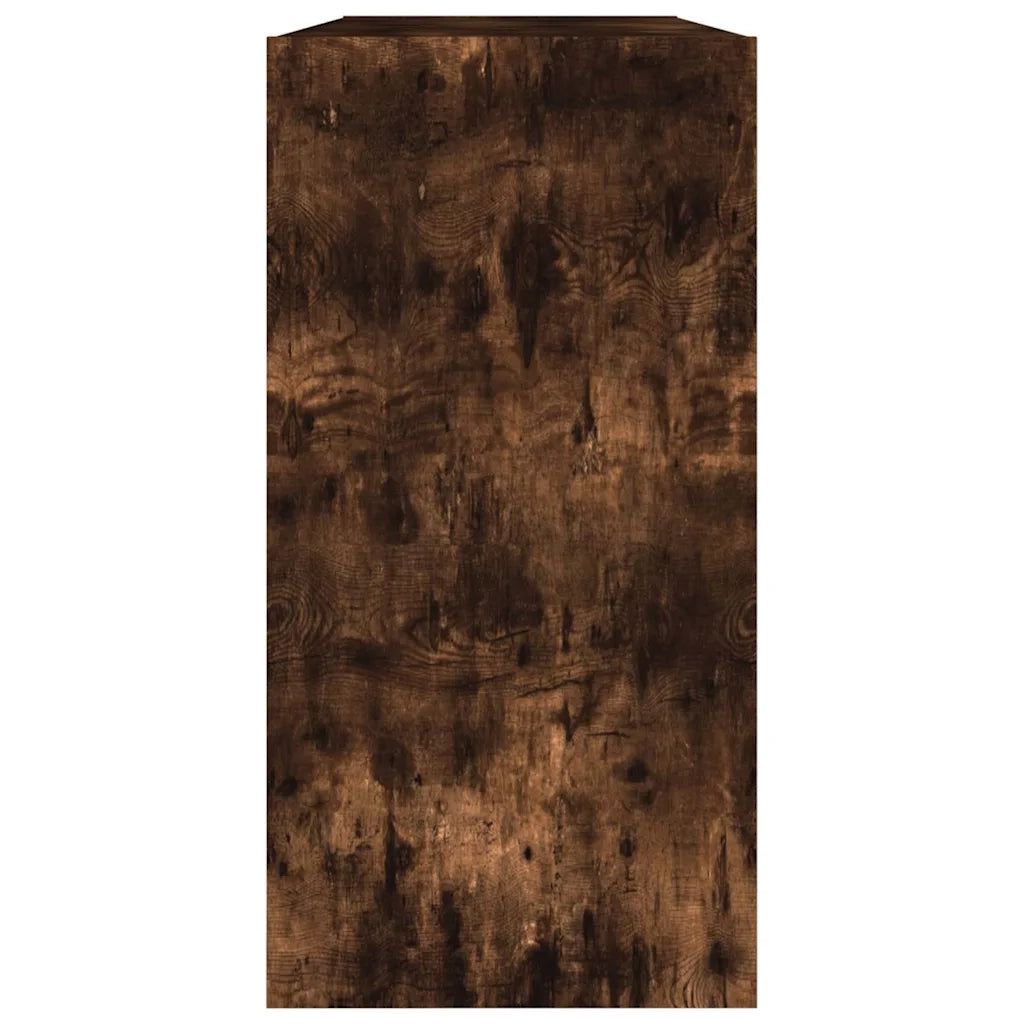 Libreria/Credenza Rovere Fumo 50x25x80 cm in Legno Multistrato 826611