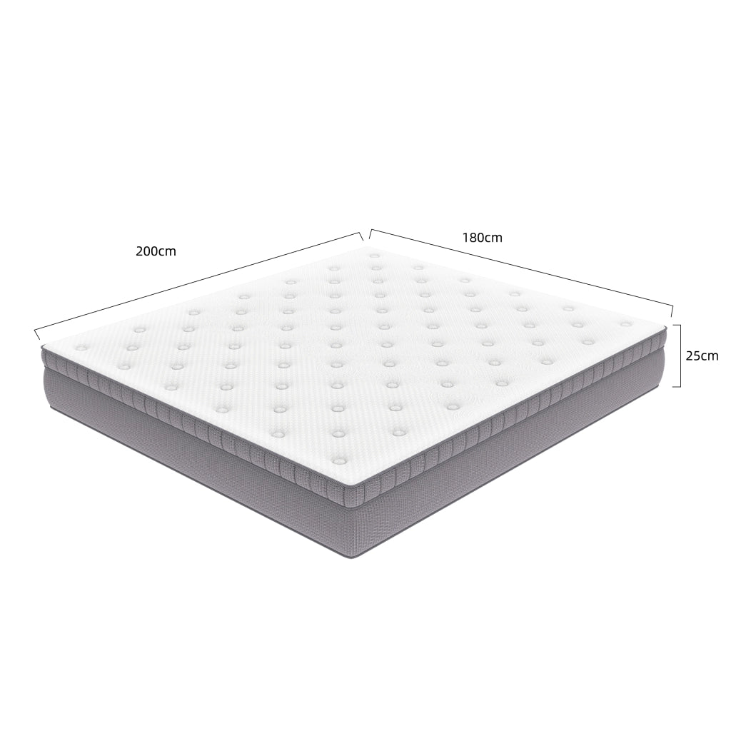 Materasso 180x200 H3 ¨C MINIMAL ¨C Molle Insacchettate 7 Zone Ergonomico con Schiuma Comfort