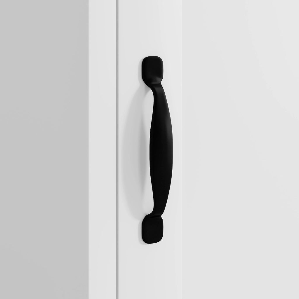 Armadietto da bagno con 1 anta 3 cassetti e vani aperti con ripiani regolabili in MDF bianco 56 × 25,6 × 167 cm