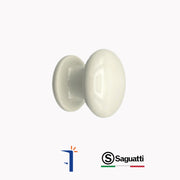 pomolo fisso saguatti 873-70tb in alluminio Ø 70mm avorio per porte e cancelli