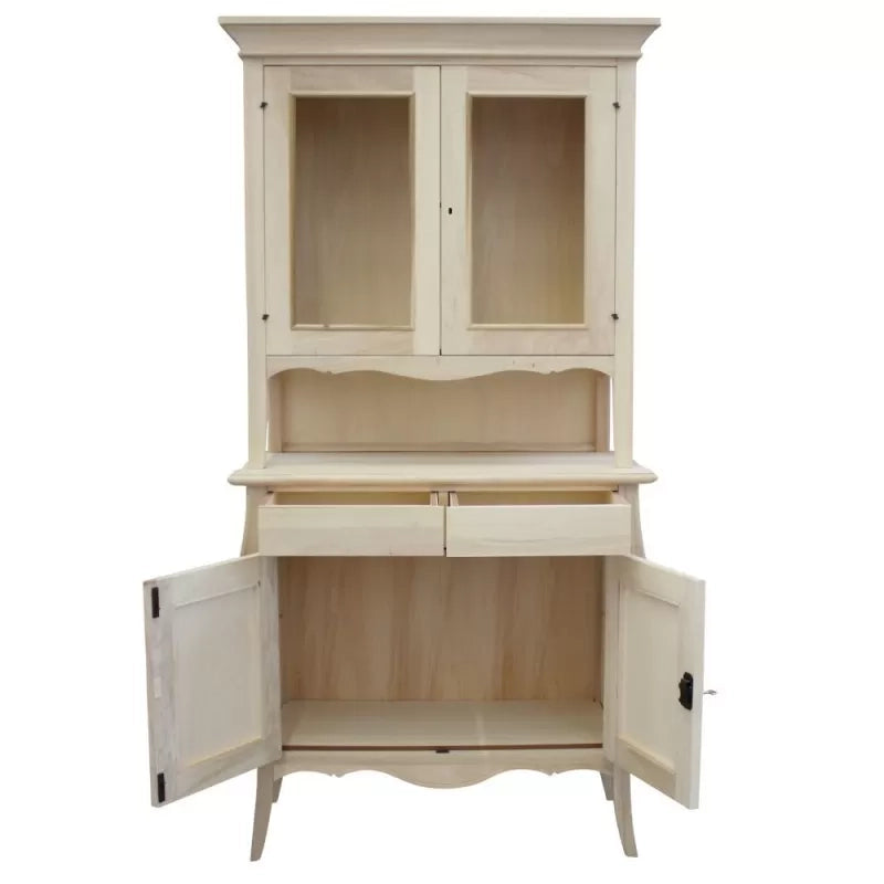 Cristalliera 4 ante 2 cassetti grezzo l.105 p.50 h.209 (3091) - Mobili 2G