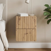 Mobiletto da notte a muro Rovere Artigianale 33 x 34,5 x 43 cm 898313
