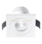 GFA771C- FARETTO DA INCASSO LED 3000K 350LM 5W QUADRATO 5X5CM ALLUMINIO E VETRO