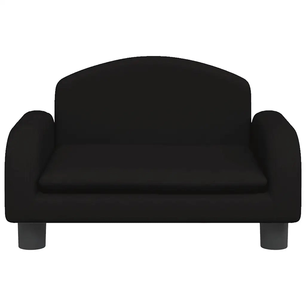 Divano per Bambini-Sofa-Divanetto Nero 50x40x30 cm in Tessuto