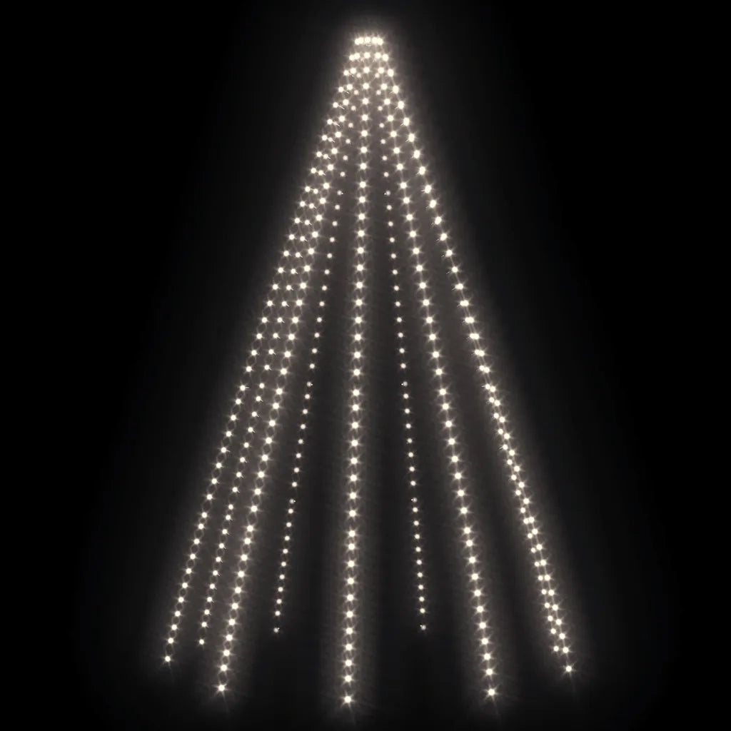 Rete di Luce per Albero di Natale 400 LED Bianco Freddo 400 cm 328892
