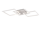 Plafoniera LED, metallo, bianco opaco, 74,5x7x35,2 cm, Trail