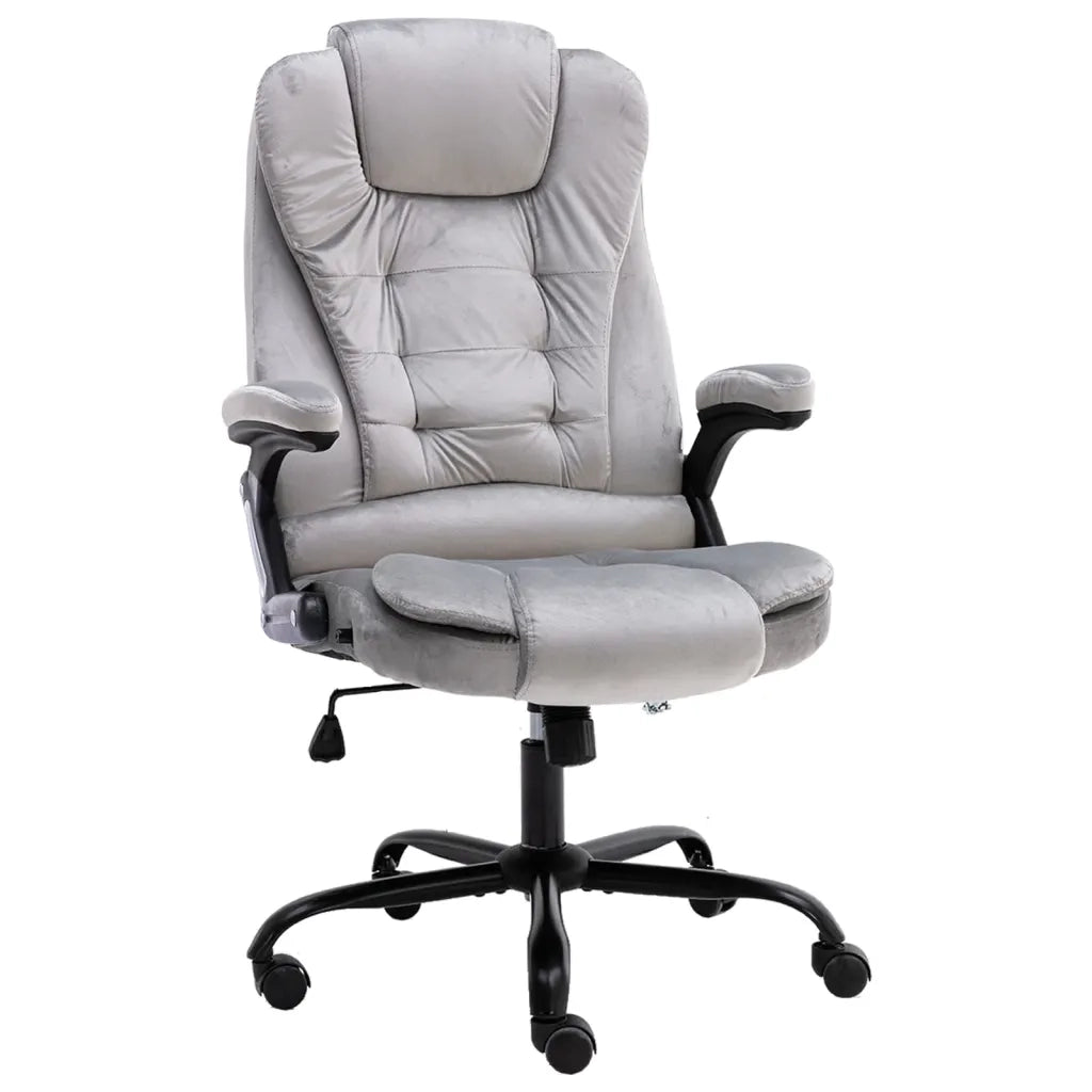 Sedia da Ufficio Grigio Chiaro in Velluto cod mxl 70314