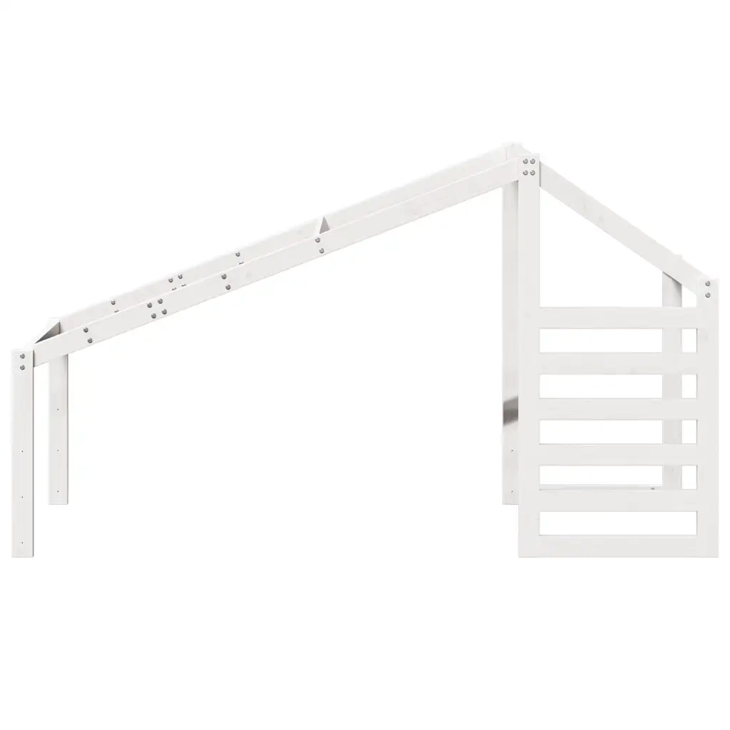 Tetto per Letto Bambini Bianco 188x82x113cm Legno Massello Pino 846883