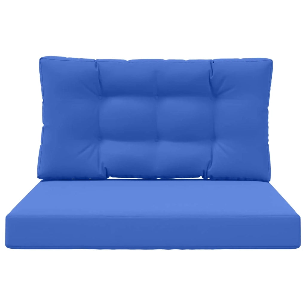 Cuscino per divano da esterno 2 pcs Blu Reale Poliestere